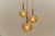Metal Yellow Murano Glass Ball Pendant Cascading Lamp from Doria Leuchten, Germany, 1960s For Sale - Image 7 of 9