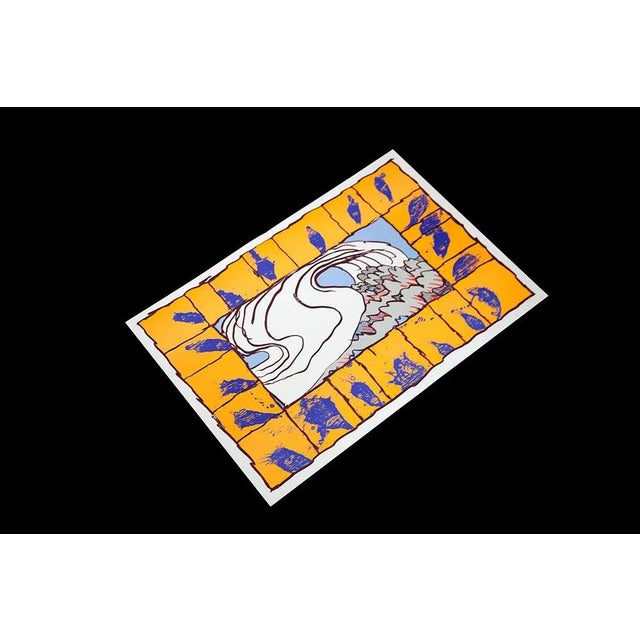 Pierre Alechinsky Original Lithograph Ltd 1981 W/Custom Framing For Sale - Image 4 of 5