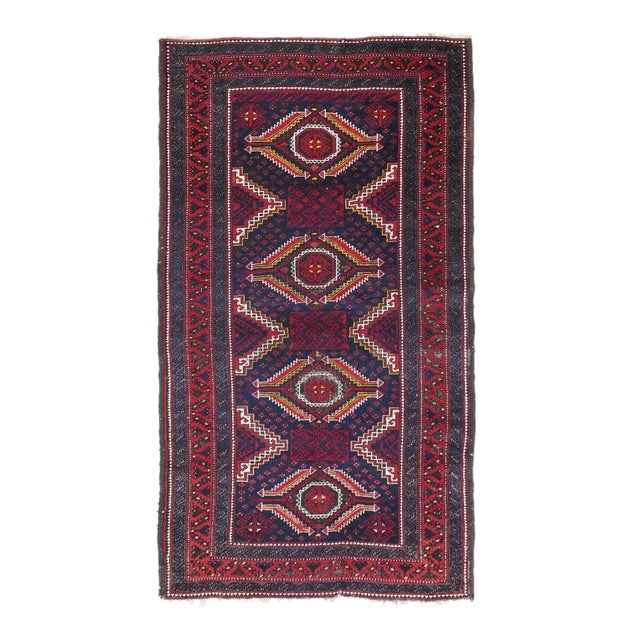 Vintage Balouch Rug 3'5'' x 6'3'' For Sale