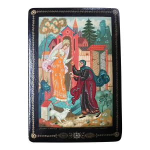 Lacquered Box Snow-White Fairy Tale, Signed