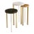 Regina Andrew Andres Hair on Hide Mixer Table Set, Brass For Sale