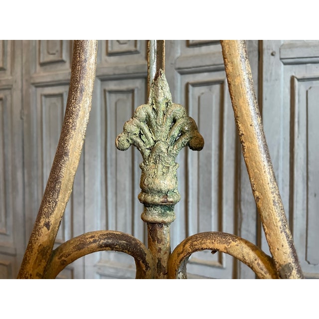 Metal French Arras Witch Balls Stand, 1890s For Sale - Image 7 of 14