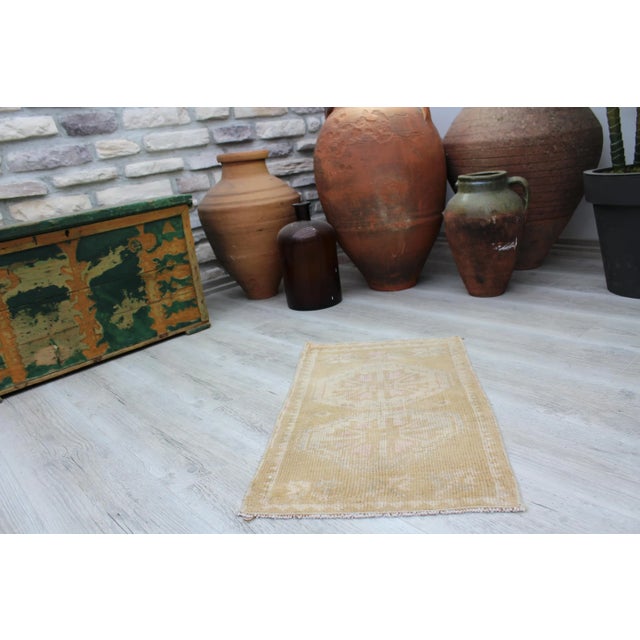 African Vintage Turkish Rug - 17"x28.5" For Sale - Image 3 of 9