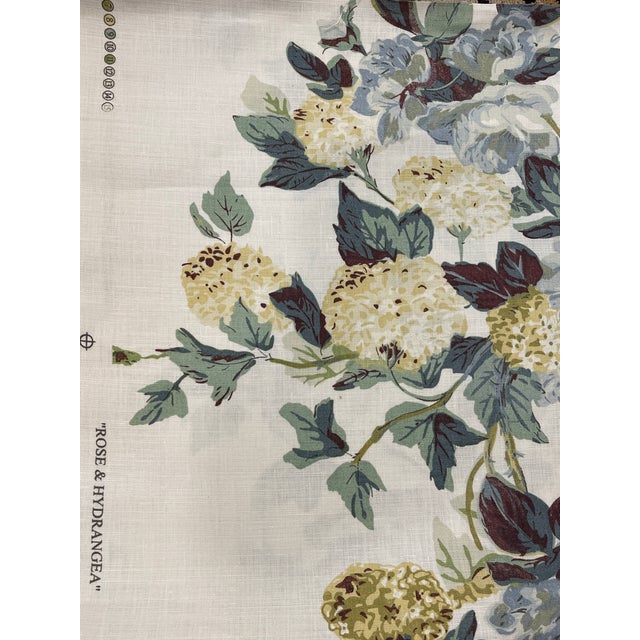 Cowtan & Tout "Rose and Hydrangea" Fabric 1 1/4 Yards Chairish