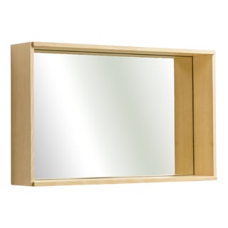Campo Minimalist Wall Mirror in Ash by Filipe & Viricel For Sale