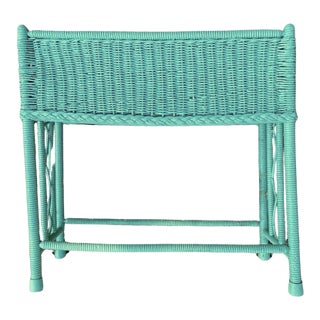 1930s Attributed to Heywood Wakefield Wicker Planter Box For Sale