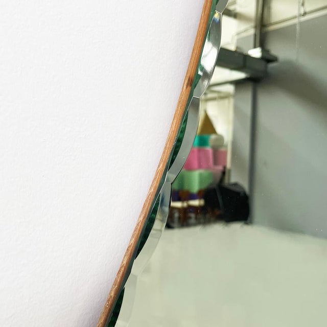 Mid-Century Modern Italian Wall Mirror, 1960s For Sale - Image 6 of 17