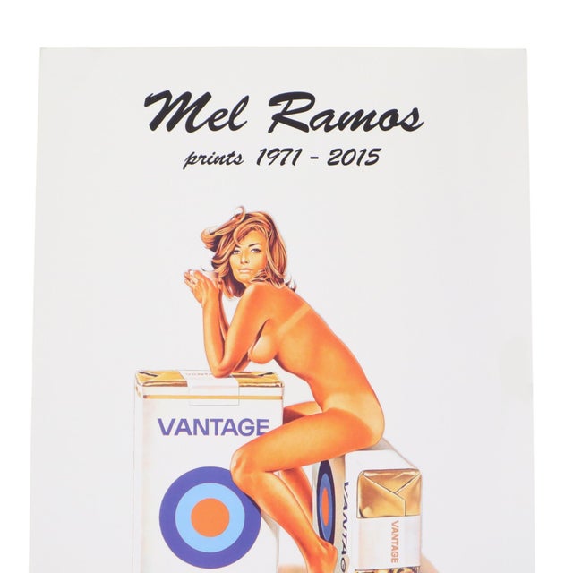 Original poster by Mel Ramos, “Vantage”—a poster for the 2015 exhibition at the Kunsthaus museum in Hanover—featuring a...