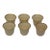 Antique Lenox Ivory Porcelain Gold-Banded Demitasse Replacement Insert Cups - Set of Six For Sale