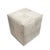 Modern Pasargad Home Safari Cowhide Ottoman with Steel Base For Sale - Image 3 of 6