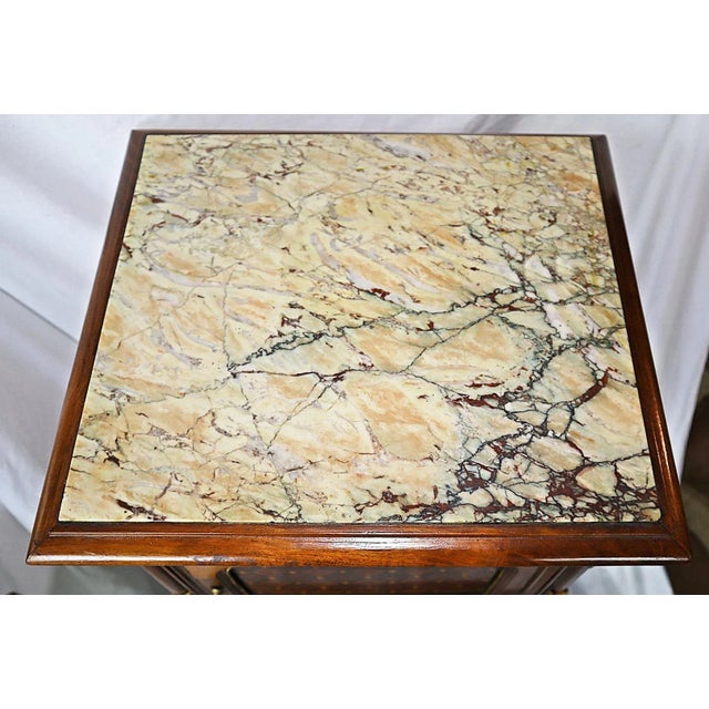 Mid 19th Century French Antique Louis XVI Style Nightstand For Sale - Image 4 of 9