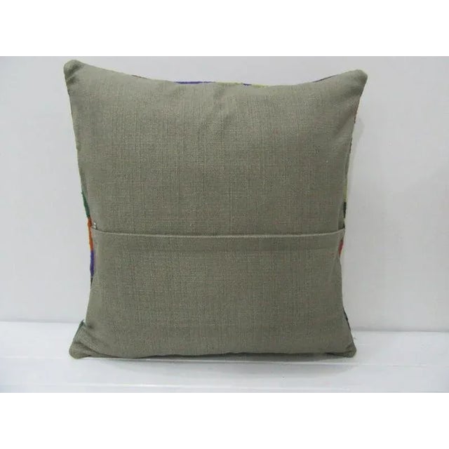Turkish Turkish Kilim Pillow For Sale - Image 3 of 4