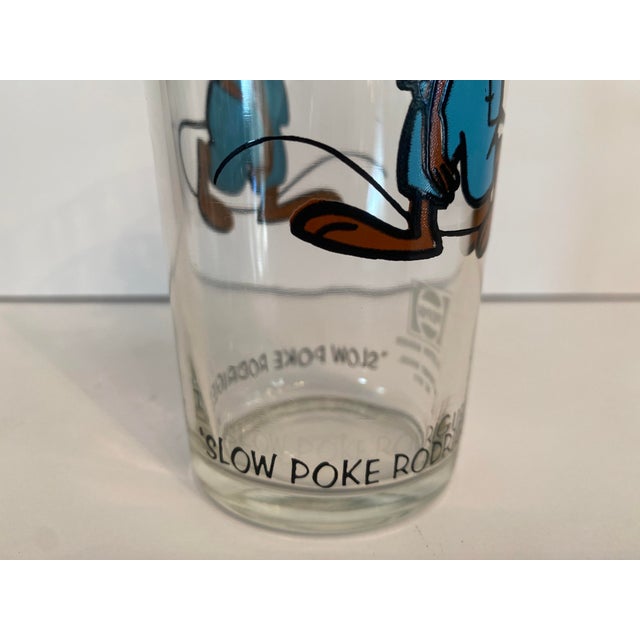 Blue Rare 1973 Looney Tunes Slow Poke Rodriguez Collector Series Glass. For Sale - Image 8 of 8