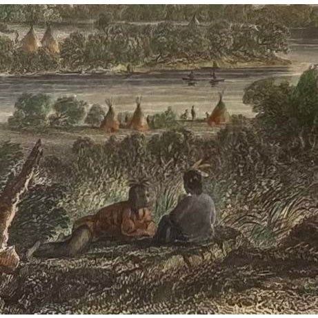 Figurative Mid 19th Century Vintage Engraving, Framed For Sale - Image 3 of 3