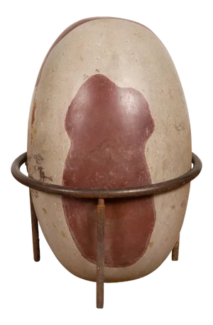 Large Hindu Two-Toned Stone Shiva Lingam from the Narmada River