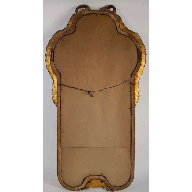 Gold Antique Gold Gilt Mirror - Bow Tie Motif For Sale - Image 8 of 12