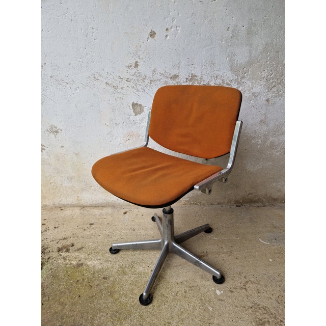 Red Vintage DSC 106 Office Chair from Anonima Castelli, 1970s For Sale - Image 8 of 12