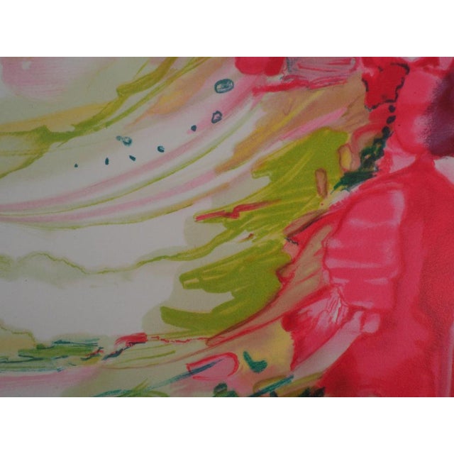 Claude Hemeret, Printemps au jardin, Lithograph For Sale - Image 6 of 8