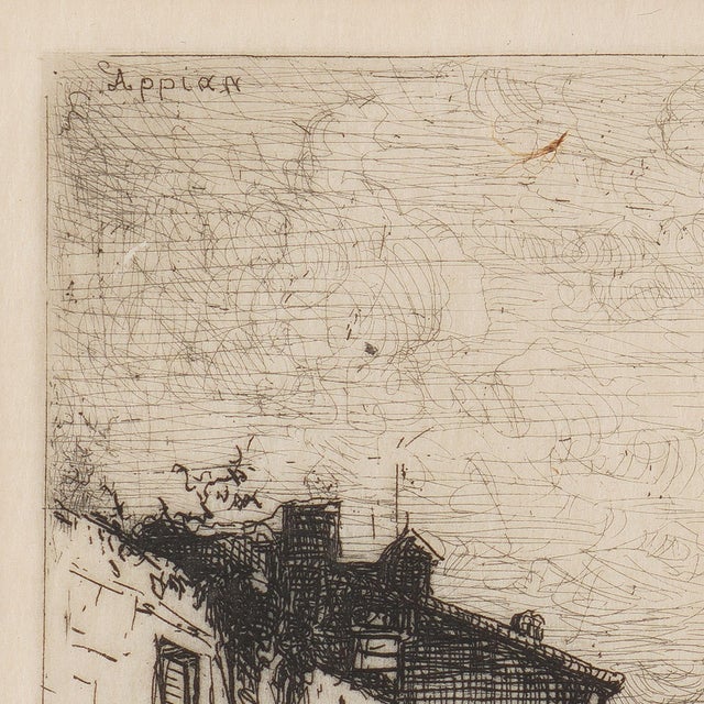 Traditional Cabanes De Pecheurs Sur Les Cotes d'Italie by Adolphe Appian, C. 1885 For Sale - Image 3 of 8