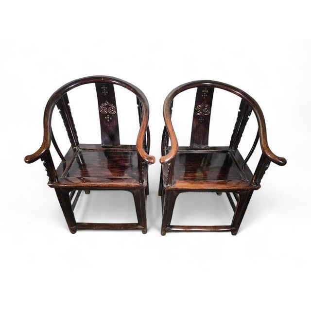 19th-Century Qing Dynasty Chinese Armchairs, 1860s For Sale - Image 18 of 18