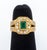 14k Yellow Gold Emerald & Diamond Ring For Sale In New York - Image 6 of 8