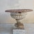 19th Century Large Cast Iron Garden Vases on Bases, 19th Century, Set of 2 For Sale - Image 5 of 18