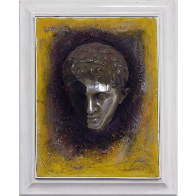 This original pair of mixed media artworks by Italian artist Giuseppe Caiafa explores the dialogue between classical...