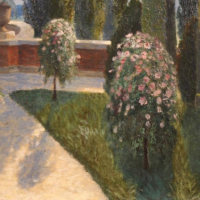 Italian Artist, Landscape, Early 20th Century, Oil on Canvas For Sale - Image 15 of 17