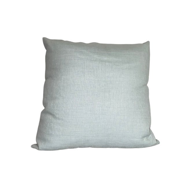 Mid-Century Modern Glazed Fabric Pillow With Silk Appliqué by Penn & Fletcher, Inc. For Sale - Image 3 of 4