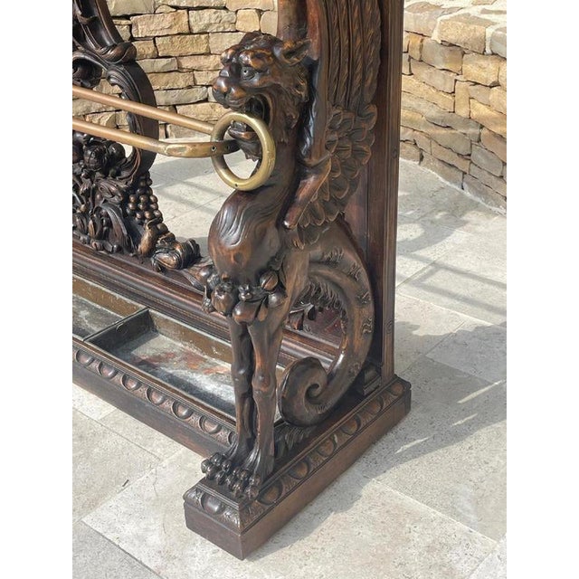 Renaissance Walnut Umbrella, Hat and Accessories Stand For Sale - Image 5 of 13