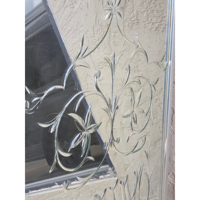 Antique Reverse Cut Bar Back "Rum" Mirror in Modern Frame For Sale - Image 11 of 11