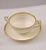 Traditional Circa 1910 Minton H969 for Burley & Co Gold Encrusted Cream Soup Bowl & Saucer Set- 4 Pieces For Sale - Image 3 of 12