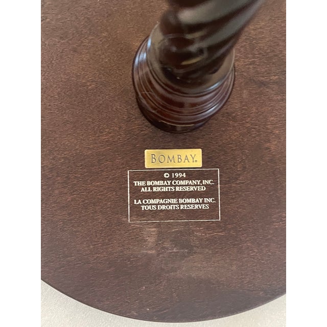 Wood Mid 20 Th C Bombay Plant Sculpture Stand Tripod For Sale - Image 7 of 7