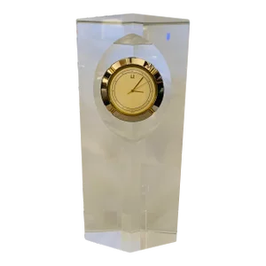 Vintage Hoya Museum Crystal Desk Clock