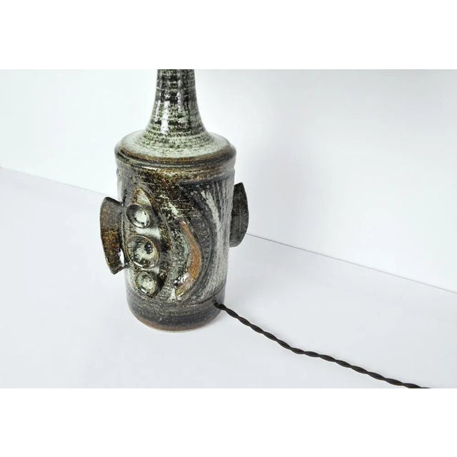Ceramic Table Lamp with Sculpturel Abstract Expression from Søholm For Sale - Image 5 of 12