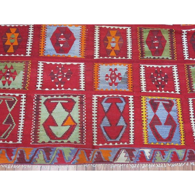 Asian Antique Antique Turkish Kilim For Sale - Image 3 of 10