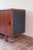 Teak Sideboard with Sliding Doors and Black Vinyl Top, 1970s For Sale - Image 13 of 18