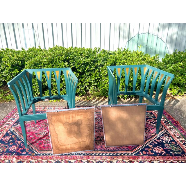Vintage Eliel Saarinen "Blue" Chairs- A Pair. For Sale - Image 12 of 12
