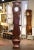 This elegant, antique long case clock was crafted in Lyon, France, circa 1780. The fruitwood grandfather clock built in...