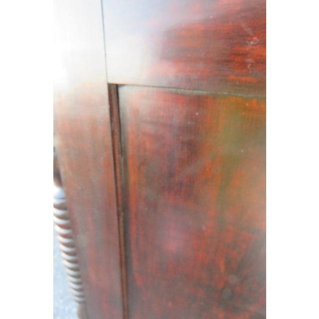 Late 19th Century Empire Late 1800s Burlwood Two Tones Dresser Chest of Drawers 5872 For Sale - Image 5 of 12