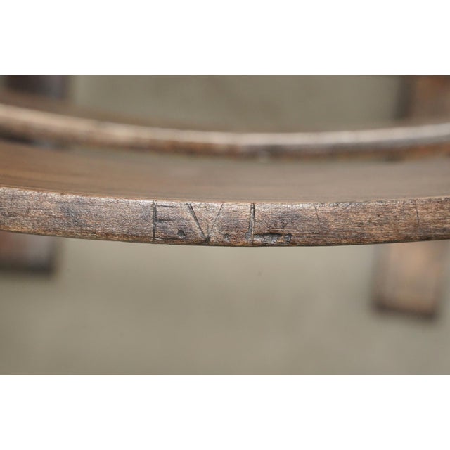 Early 20th Century Reclaimed Three Seater Wooden Folding Stadium Seats For Sale - Image 14 of 16