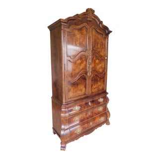 Henredon Villandry Collection French Bombe Style Armoire Chest For Sale