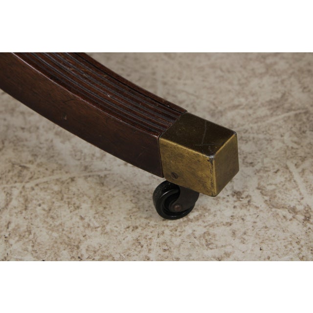 1950s Baker Mahogany Inlaid Banded Dining Room Table For Sale - Image 5 of 16