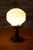 Brown Art Deco Table Lamps in Beech and Opal Glass, Czech, 1930s, Set of 2 For Sale - Image 8 of 11