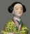 Chartreuse Vintage Asian Chinese Famille Rose 8.5'' High Hand Painted Porcelain Figurine For Sale - Image 8 of 9
