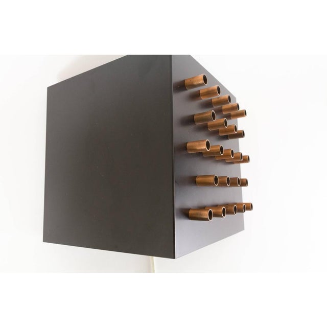 Mid-Century Modern Metal and Copper Clair-Obscur Wall Lamp from Raak, 1960s For Sale - Image 3 of 6