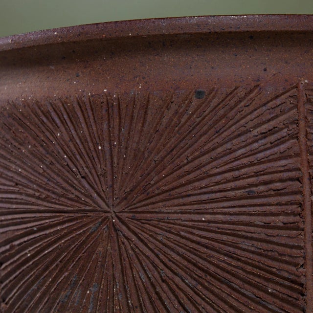 Ceramic David Cressey & Robert Maxwell Stoneware “Sunburst” Bowl Planter for Earthgender For Sale - Image 7 of 9
