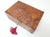 Orangish Burl Wood Keepsake Desk Box Organizer For Sale - Image 10 of 13