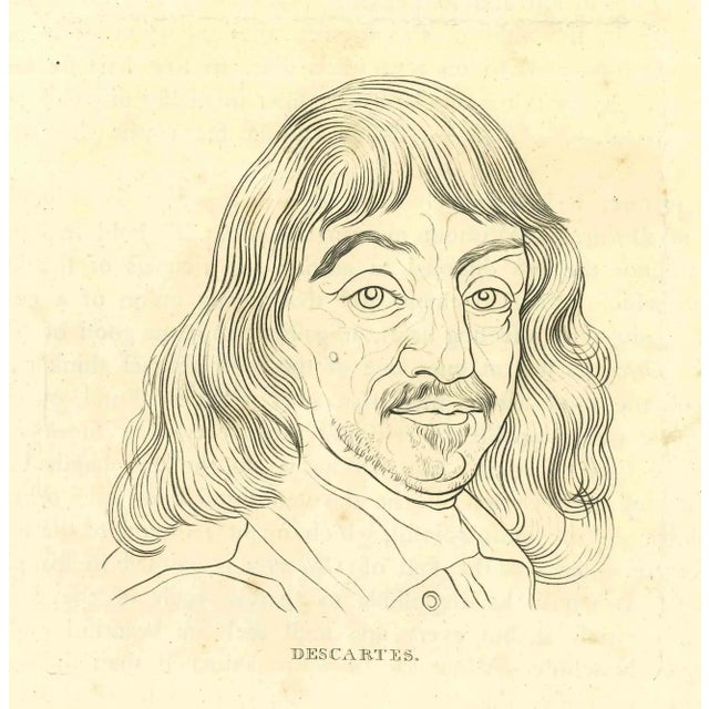 Portrait of René Descartes is an original artwork realized by Thomas Holloway (1748 - 1827). Original Etching from J.C....