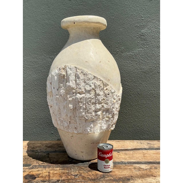 Late 20th Century Vintage Tesellated Stone Vase For Sale - Image 5 of 12